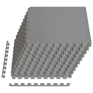 vidaXL Zwembad Grondmat 40 st Grijs 14,4 m&sup2; EVA Schuim