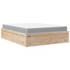 vidaXL Bed met matras massief grenenhout 140x200 cm