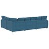 vidaXL Modulaire bank met kussens fluweel blauw