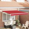 vidaXL Markies Rood 3 x 2,5 m Polyester en metaal