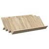 vidaXL Tijdschrift Rek Sonoma Eiken 90 x 53 x 28,5 cm Bewerkt hout