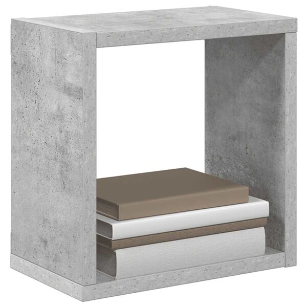 vidaXL Wandschappen kubus 6 st 26x15x26 cm betongrijs