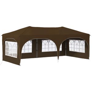 vidaXL Pop-up partytent 575 x 288 x 245 cm Taupe Oxford Stof
