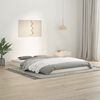 vidaXL Bedframe massief grenenhout wit 140x200 cm