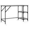 vidaXL Bureau 120x50x75 cm metaal en bewerkt hout grijs sonoma eiken
