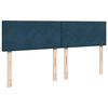 vidaXL Boxspring met matras fluweel blauw 180x200 cm