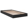 vidaXL Bedframe bewerkt hout zwart 90x190 cm