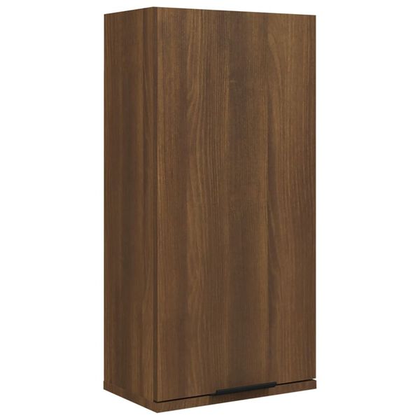 vidaXL Badkamerkast wandgemonteerd 32x20x67 cm bruin eikenkleur