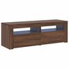 vidaXL Tv-meubel met LED-verlichting 120x35x40 cm bruin eikenkleur