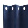vidaXL Verduisterende gordijnen 2 pcs Donkerblauw 140 x 260 cm Fluweel