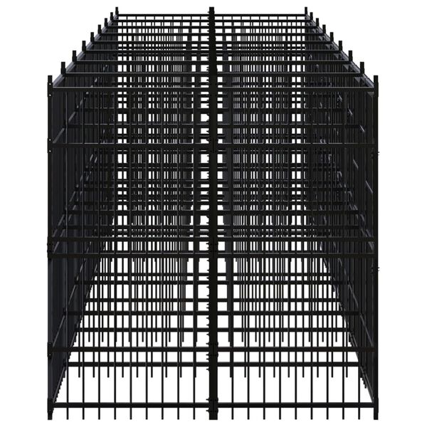 vidaXL Hondenkennel 14,75 m&sup2; staal