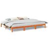 vidaXL Bedframe zonder matras 270x200 cm massief grenenhout wasbruin