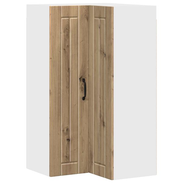 vidaXL Keukenkast Lucca Artisanaal eiken 57 x 57 x 100 cm Bewerkt hout