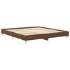 vidaXL Bedframe zonder matras 200x200 cm spaanplaat bruin eikenkleurig
