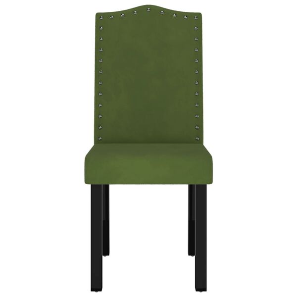 vidaXL Eetkamerstoelen 6 st fluweel donkergroen