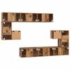 vidaXL Tv-meubelset Wandgemonteerd 10 pcs Oud Hout Bewerkt hout