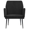 vidaXL Fauteuil 62x79x79 cm fluweel zwart