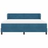 vidaXL Boxspringbed met matras Donkerblauw 180 x 200 cm Fluweel