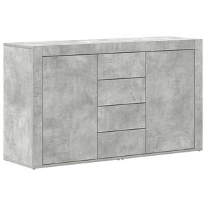 vidaXL Dressoir Beton Grijs 120 x 36 x 69 cm Bewerkt hout