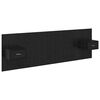 vidaXL Hoofdbord Met Kast 3 pcs Zwart Eiken Bewerkt hout