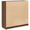vidaXL Dressoir met lades 100,5x35x98,5 cm spaanplaat bruin eiken