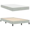 vidaXL Boxspringbed met matras Lichtgrijs 120 x 200 cm Stof