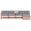 vidaXL 5-delige Loungeset met kussens massief douglashout
