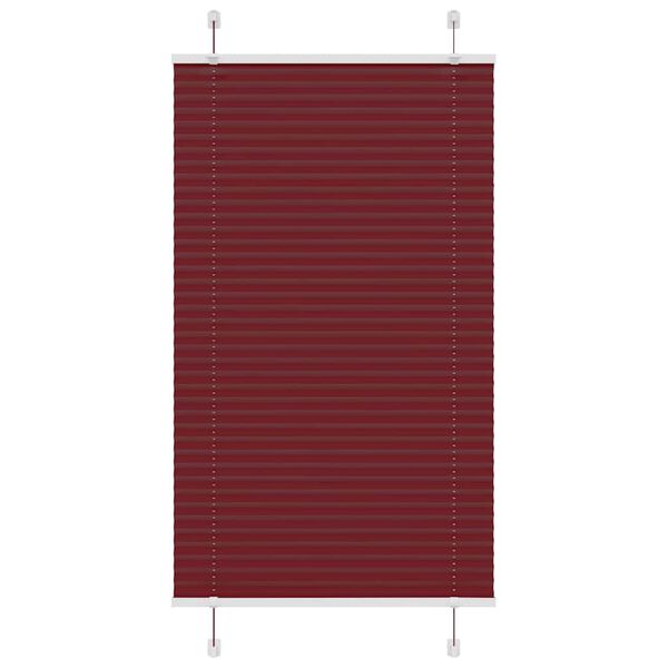 vidaXL Pliss&eacute; rolgordijn 70x100 cm stofbreedte 69,4 cm bordeauxrood