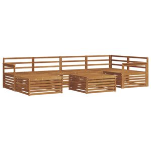 vidaXL Buiten bankenset 7 pcs Naturel Massief Acaciahout