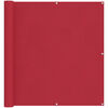 vidaXL Balkon Scherm Rood 110 x 400 cm Oxford Stof