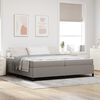 vidaXL Boxspringbed met matras Taupe 200 x 200 cm Stof