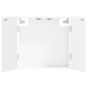 vidaXL Dartbord Kabinet ARNHEM Hoogglans Wit 52,5 x 10,5 x 53,5 cm