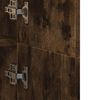 vidaXL Hoge kast 70x35x180 cm bewerkt hout gerookt eikenkleurig