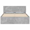 vidaXL Bedframe met hoofdeinde betongrijs 135x190 cm