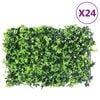 &nbsp;vidaXL Hek met kunstbladeren&nbsp;24 st 40x60 cm groen