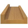 vidaXL Wandplank met plank 2 pcs Beige 40 x 9 x 3 cm Bewerkt hout