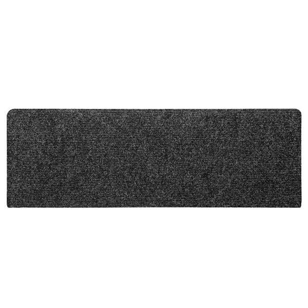 vidaXL Trapmatten Zelfklevend 30 stuks 65x21x4 cm donkergrijs Rechthoekige Rand