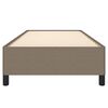 vidaXL Bedframe zonder matras 90x200 cm stof taupe