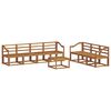 vidaXL Buiten bankenset 8 pcs Naturel Massief Acaciahout