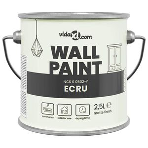 vidaXL Muurverf Bruin 2,5 L Wandprint