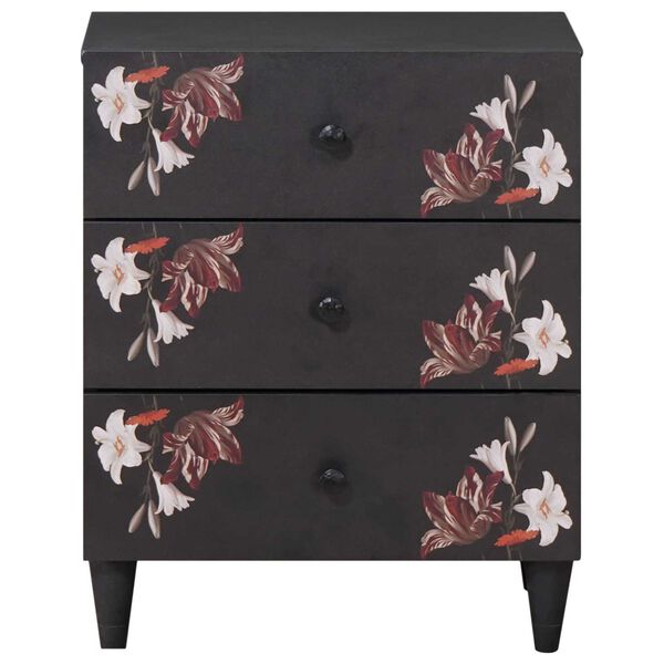 vidaXL Nachtkastje Multikleur 50 x 33 x 60 cm Massief Mango Hout