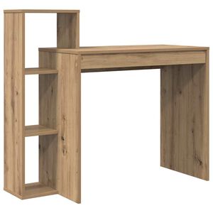 vidaXL Bureau Artisan Eiken Bewerkt hout 100 x 40 x 90 cm
