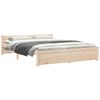 vidaXL Bedframe massief hout 140x190 cm