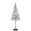 vidaXL Kerstboom met 300 LED met standaard Wit 210 cm PE en staal