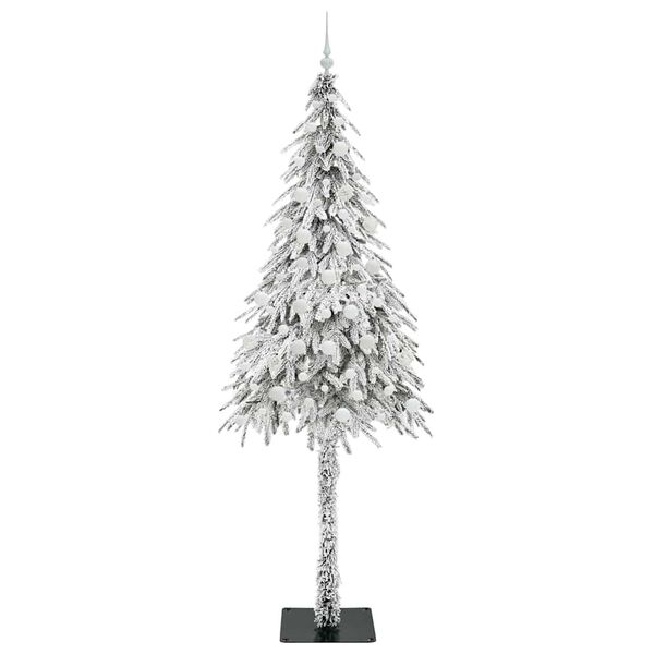 vidaXL Kerstboom met 300 LED met standaard Wit 210 cm PE en staal