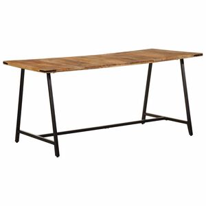 vidaXL Eettafel 160x80x75 cm massief mangohout