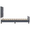 vidaXL Boxspringbed met hoofdeinde Donkergrijs 90 x 190 cm Fluweel
