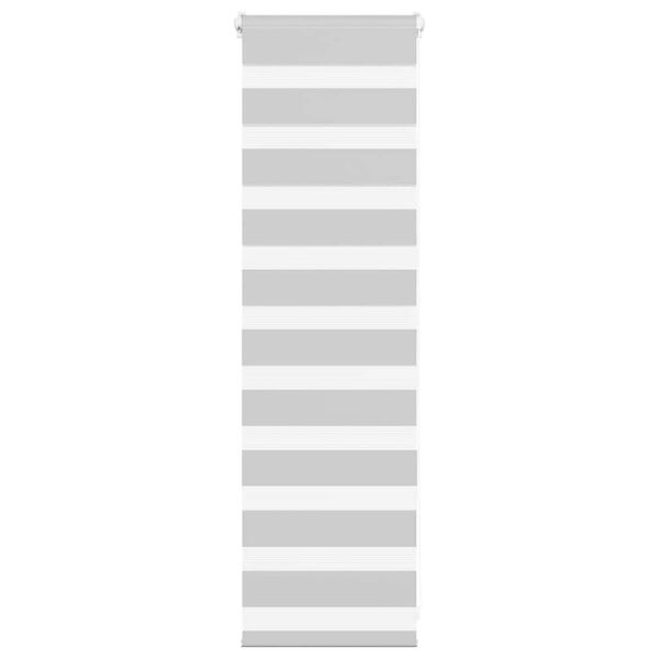 vidaXL Zebra rolgordijn 40x100 cm stofbreedte 35,9 cm lichtgrijs