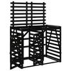 vidaXL Containerberging dubbel massief grenenhout zwart