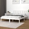vidaXL Bedframe massief grenenhout wit 120x190 cm
